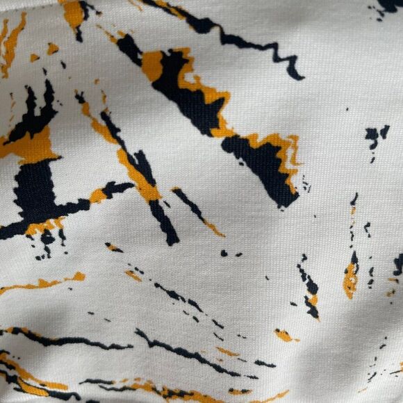 Demi Moore x Andie Tropez Bikini Swim Bottom Women Medium White Lined Tropical - Picture 3 of 7